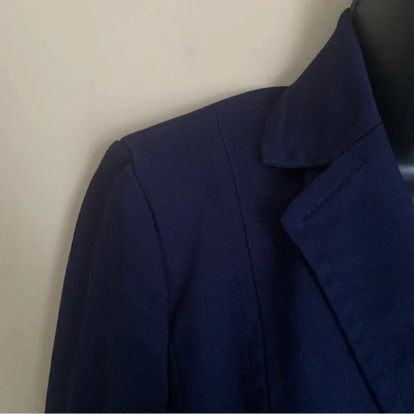 New York & Co Dark Blue Button Skirt Suit - Picture 8 of 15